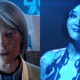 Halsey and Cortana, as they both appeared in Halo 5.